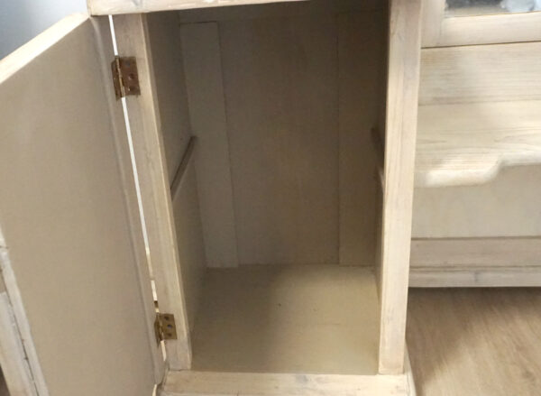 Renovovaná dřevěná toaletka se zrcadlem | originální kus